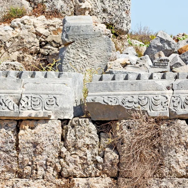 Ásia Greece Roman Temple Athens Construção Velha Pedra Coluna — Fotografia de Stock