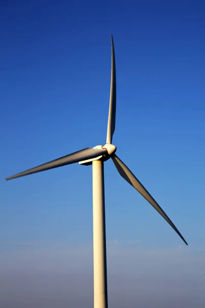 in  isle of lanzarote   spain africa wind turbines and the sky