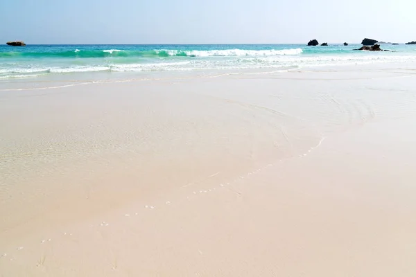 Relax Sky Oman Coastline Sea Ocean Gulf Rock Beach — Stock Photo, Image