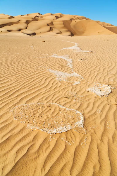 En oman viejo desierto frotar al khali el cuarto vacío y al aire libre —  Fotos de Stock