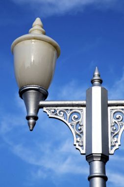 Bangkok Tayland sokak lambası gökyüzü saraylar tapınağın    