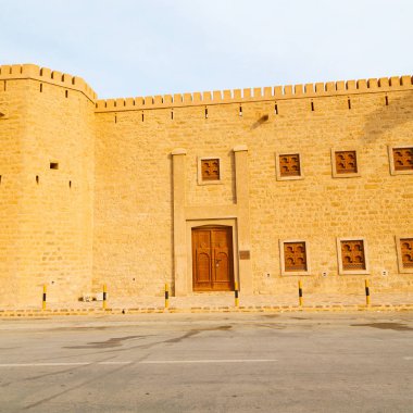 Umman Muscat eski savunma fort battlesment gökyüzü bir