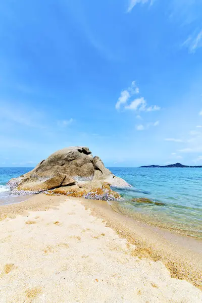 Azië Kho Tao Baai Eiland Witte Strand Rotsen Thailand Zuid — Stockfoto