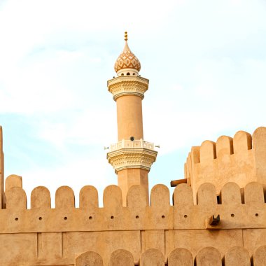 Umman muscat oteli eski Camii Minare ve din gökyüzü temizleyin