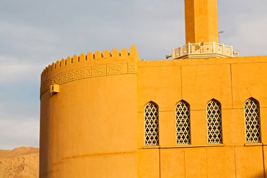 Umman muscat oteli eski Camii Minare ve din gökyüzü temizleyin