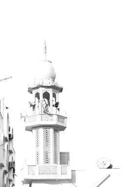 Umman muscat oteli eski Camii Minare ve din gökyüzü temizleyin