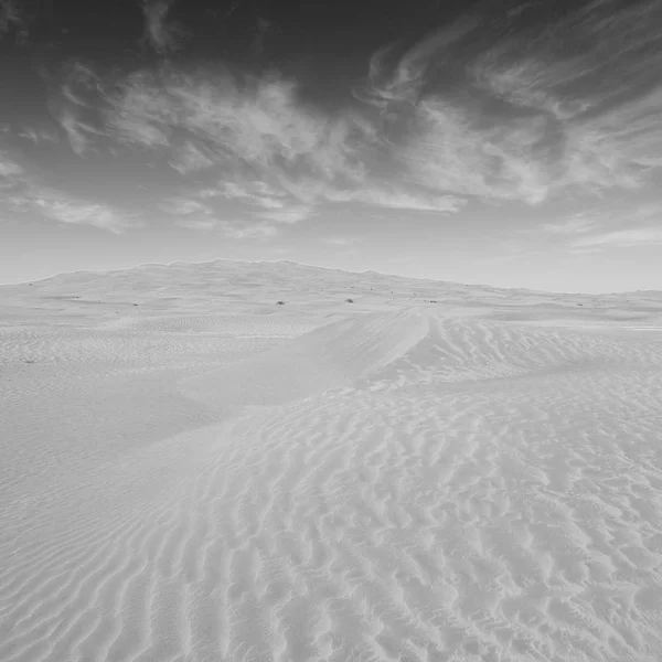 Lege Wijk Outdoor Zandduin Oman Oude Woestijn Wrijven Khali — Stockfoto