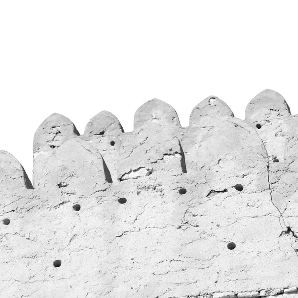 Fuerte Cielo Batalla Ladrillo Estrella Oman Moscatel Viejo Defensivo —  Fotos de Stock