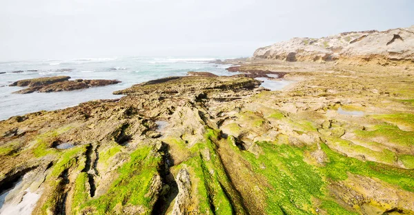 Blur South Africa Sky Ocean Hoop Reserve Nature Rocks — Stock Photo, Image