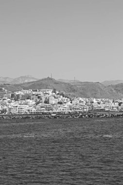 eski cyclades Adası Limanı ve tekne santorini naksos tarihinin