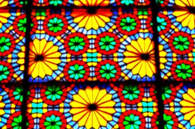 İran'da bulanıklık windows olf Camii geleneksel doğal ışık renkleri