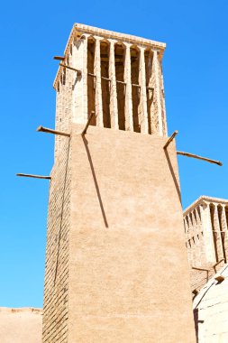 in iran   yazd  the old  wind tower clipart