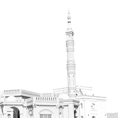 Umman muscat oteli eski Camii Minare ve din gökyüzü temizleyin