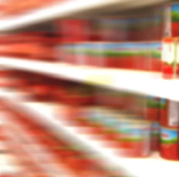 В абстрактному супермаркеті розмитий — стокове фото
