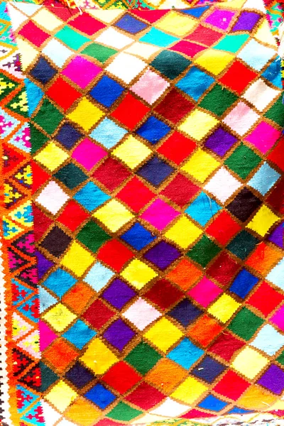 In iran antique carpet   textile — Stock Photo, Image