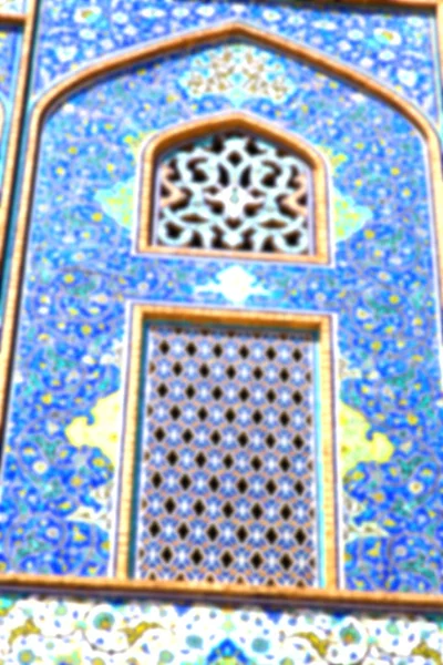 Em iran os azulejos decorativos velhos — Fotografia de Stock