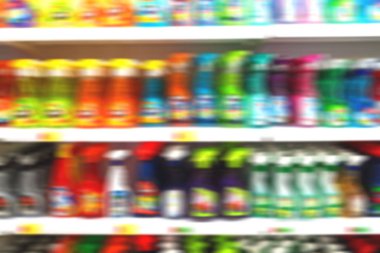 İran soyut süpermarkette bulanık