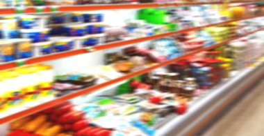 İran'da soyut süpermarket bulanıklık 