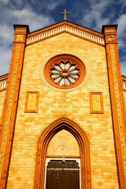 villa cortese eski kilisede Lombardy tuğla Kulesi duvar İtalya kapalı