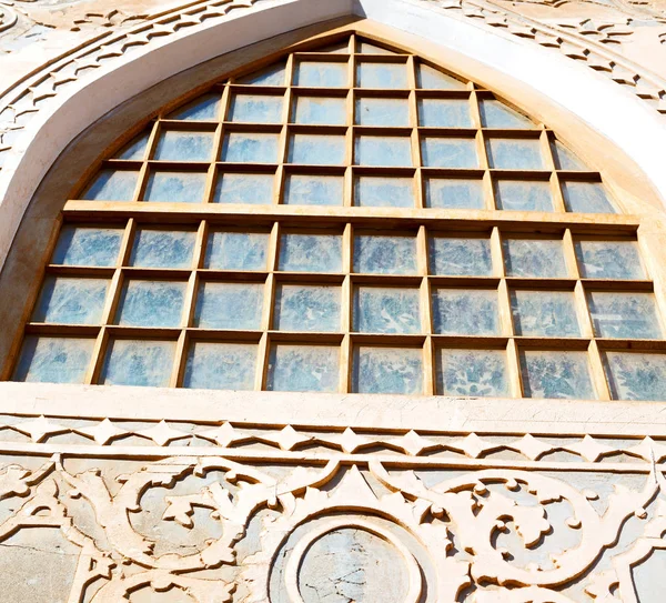 In iran  the old   architecture window — Stock Photo, Image