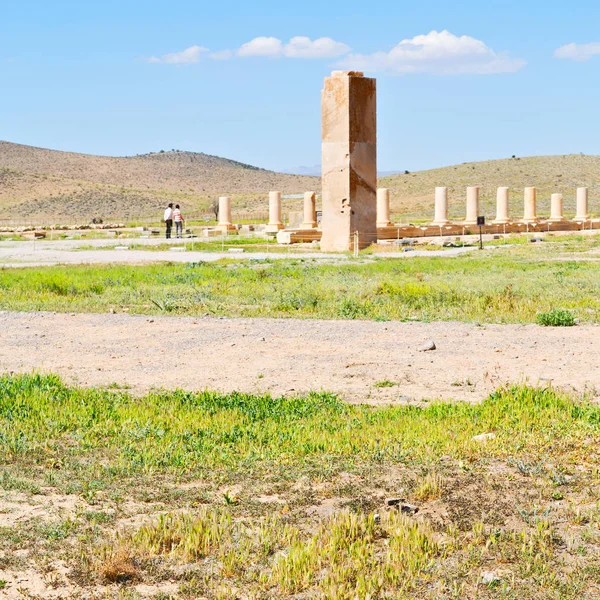 In iran pasargad la vecchia costruzione — Foto Stock