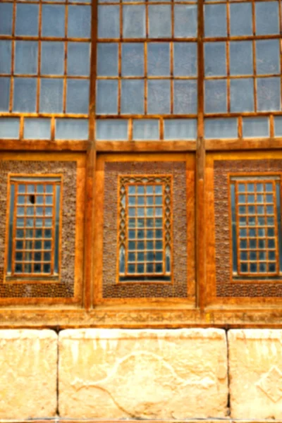 In iran das alte Architekturfenster — Stockfoto