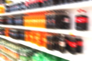 İran soyut süpermarkette bulanık