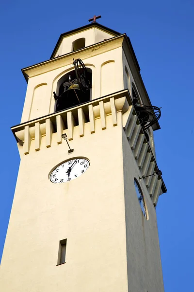 Olgiate olona old abstract in  italy   the  ntower bell sunny — Stock Photo, Image