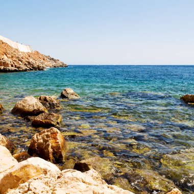 Asya thurkey antalya Likya'nın yolu su kayalar ve gökyüzü n yakınındaki