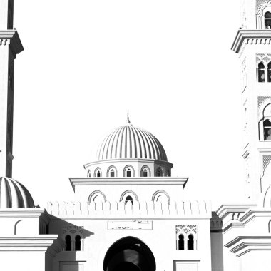 Umman muscat oteli eski Camii Minare ve din gökyüzü temizleyin