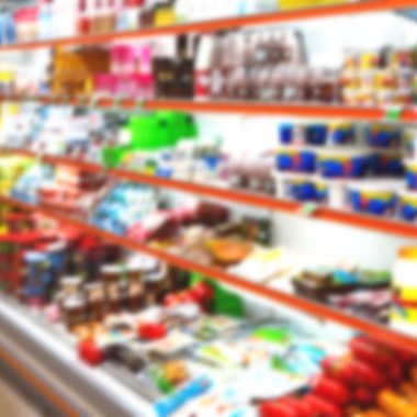 İran'da soyut süpermarket bulanıklık 