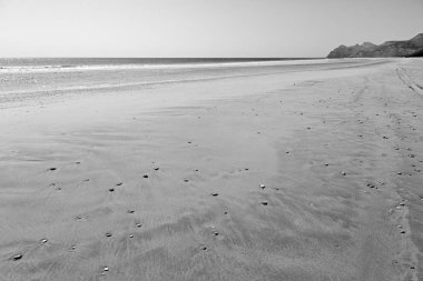 Umman sahil şeridi denizde okyanus Körfez rock ve plaj gökyüzü sakin ol