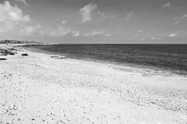 Umman sahil şeridi denizde okyanus Körfez rock ve plaj gökyüzü sakin ol