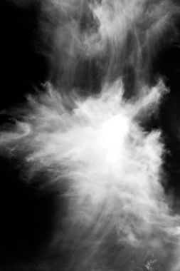 Umman kabarık bulutlu gökyüzü ve boş yer