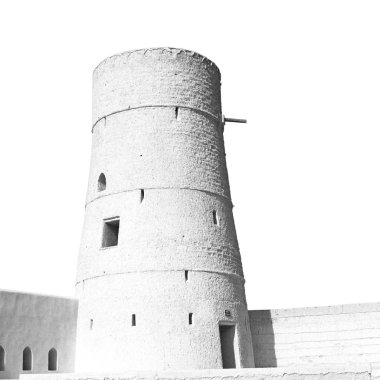 Umman muscat eski savunma fort battlesment gökyüzü ve yıldız