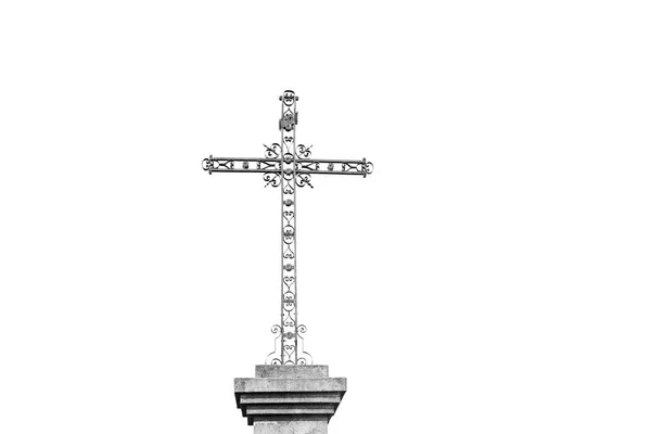 Ιερός σταυρός καθολικό Περίληψη στην Ευρώπη Ιταλία και τον ουρανό — Φωτογραφία Αρχείου