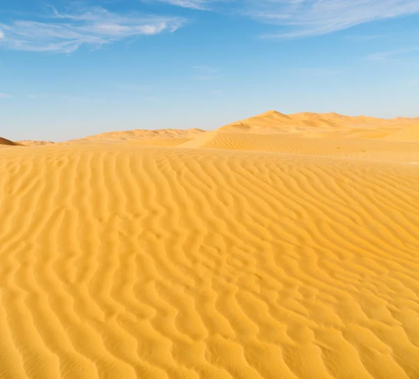 In oman oude rub al khali woestijn het lege kwartaal en buiten s — Stockfoto