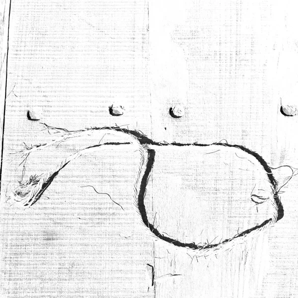 Деревянный пол и веревка — стоковое фото