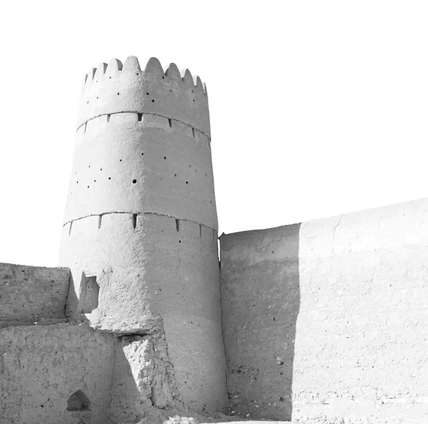 W oman, muscat stare niebo obronny fort battlesment — Zdjęcie stockowe