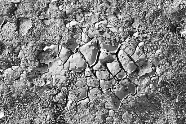Preto Branco Tiro Superfície Pedra Rachada Oman Esfregue Khali — Fotografia de Stock