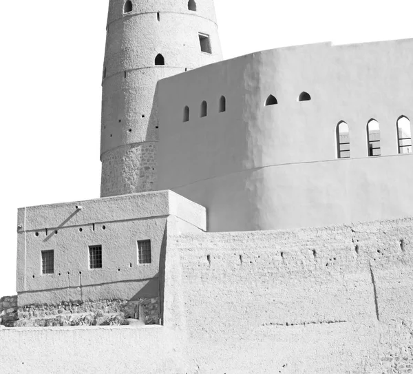 I oman muscat gamla defensiva fort battlesment himlen och stjärna — Stockfoto