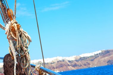 gemi emniyet ipi ve metal mavi 