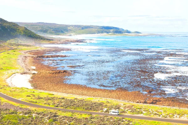 Blur South Africa Coastline Cape Good Hope Natural Park Reserve — Stock Photo, Image