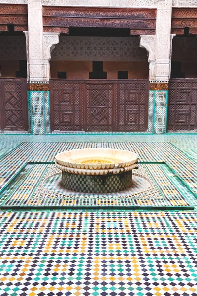 Fountain Morocco Africa Old Antique Construction Mousque Palace — Stock Photo, Image