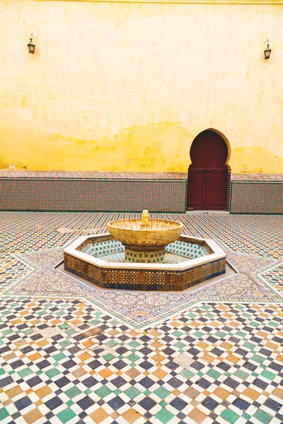 Fountain Morocco Africa Old Antique Construction Mousque Palace — Stock Photo, Image