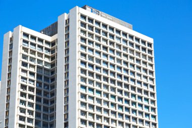 Güney Afrika eski penceresinde şehir merkezinde 