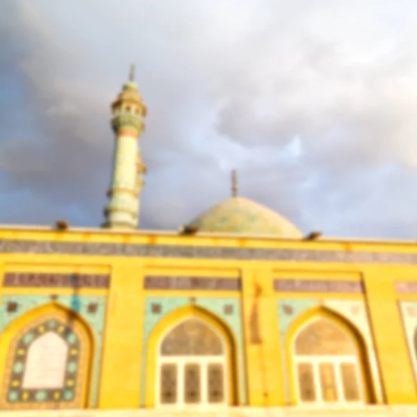 Verschwimmen Iranischer Und Alter Antiker Moschee Minarett Religion Persische Architektur — Stockfoto