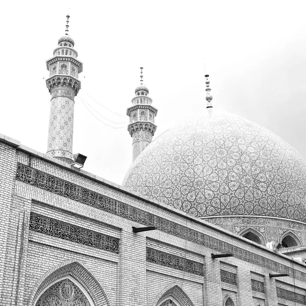 Borrão Irã Antiga Mesquita Antiga Minarete Religião Persa Architectur — Fotografia de Stock
