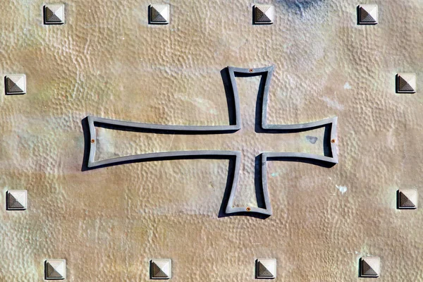 在意大利补丁伦巴第十字架米兰模糊 q — 图库照片