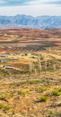  Lesotho sokak köyde mountain yakınındaki  
